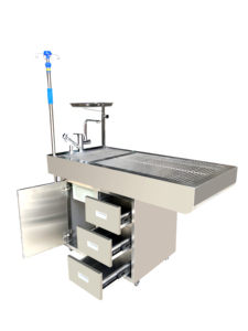 Mesa de Operaciones Húmedas Euro PET Essential para Instrumentos de Cirugía Veterinaria para Clínicas Veterinarias - Product Image 6
