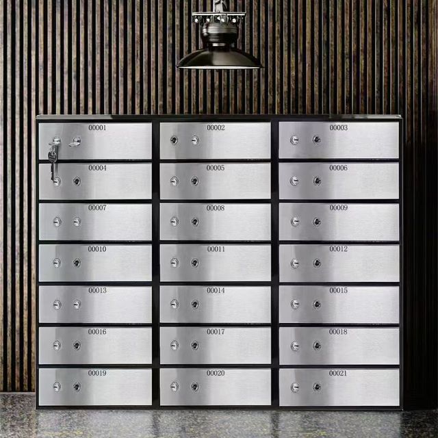 CEQSAFE High Quality High Security Bank Locker Chase Bank Vault Door Mechanical Dual Key Safe Deposit Box for Sale