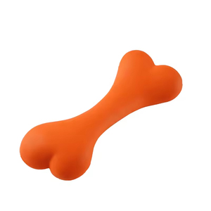 Jouets à mâcher pour chiens en caoutchouc de silicone écologiques en gros, design d'os de dessin animé, jouet interactif d'entraînement pour toutes les tailles - Product Image 5