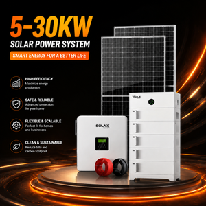 Système d'énergie solaire hybride complet 5KW-30KW avec onduleur <span class=keywords><strong>SolaX</strong></span>, panneaux de batterie LiFePO4 Taidle - Product Image 2