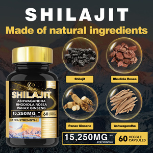 DUOZI Shilajit Ashwagandha Rhodiola Rosea Panax Ginseng 15250MG 60 Capsules Végétales Extra Fortes Complément Alimentaire pour le Soutien Immunitaire - Product Image 4