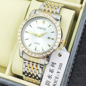 OMYA orologi al quarzo da uomo con lunetta di diamanti orologio di lusso orologio da polso da uomo d'affari orologio da polso per uomo montres de luxe - Product Image 2