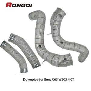 Tubos de Escape Rectos Tuning para Mercedes-Benz AMG C63 C63S 4.0T, Tubo de Escape Deportivo de Acero Inoxidable para Automóvil - Product Image 1