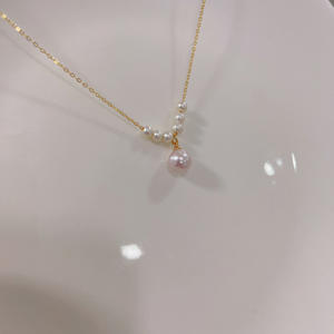 Pendentif en argent S925 simple de Zhuji avec perle d'eau douce, grand modèle 8-8,5 mm ou petit modèle 4-4,5 mm, simple ou multiple, pour colliers - Product Image 4