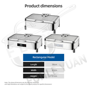 Chauffe-Plat Électrique Sans <span class=keywords><strong>Eau</strong></span> FLEY, Réchaud Numérique en Acier Inoxydable 304 de Qualité Supérieure, Personnalisable OEM ODM pour Cuisine Commerciale - Product Image 2