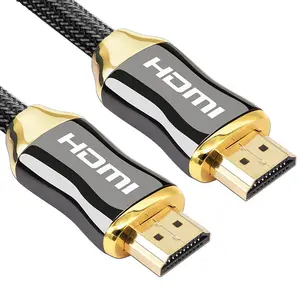 Ультра позолоченный кабель HDMI 1,5 м с поддержкой Ethernet 4K с 18 Гбит/с 3D совместим для PS4 плетеный нейлоновый аудио кабель