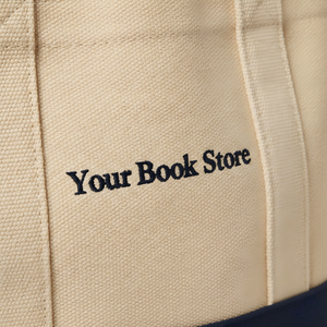 Bolsa de Lona Resistente Personalizada, Bolsa de Compras de Algodón de 16 oz, Bolsa de Dos Tonos para Librerías - Product Image 4