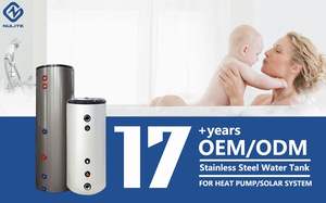 NuLite 50L 100L 200L 300L 보일러 열 펌프 온수기 SUS304 버퍼링을 위한 스테인리스 사기질 저장 물 탱크 - Product Image 3