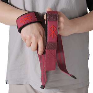 Wholesale Custom Logo Anime Berserk Gym Wrist Wraps Padded Lifting Straps Heavy Duty Neoprene Weightlifting Equipment - Product Image 3