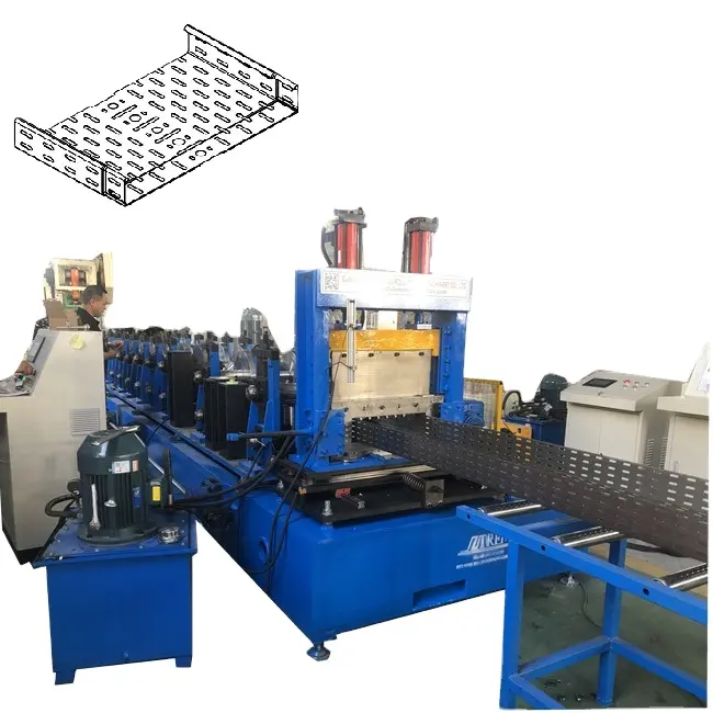 Full automatic cable tray manufacturing machine roll forming machine