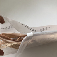 Sac en polyéthylène CPE givré recyclable avec fermeture à glissière et impression en héliogravure pour l'emballage de soutiens-gorge, chaussures et chaussettes