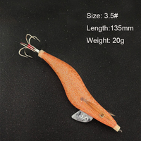 3.5 #   Leuchtende Tintenfisch-Jighaken mit 6 Edelstahlnadeln 4.0 #   Nachtleuchtfischköder für Tintenfisch-Angeln im Dunkeln