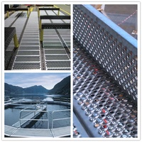 Plateau antidérapant en acier inoxydable à dents de crocodile, galvanisé, pour plateforme d'inspection, marche d'escalier, marchepied antidérapant