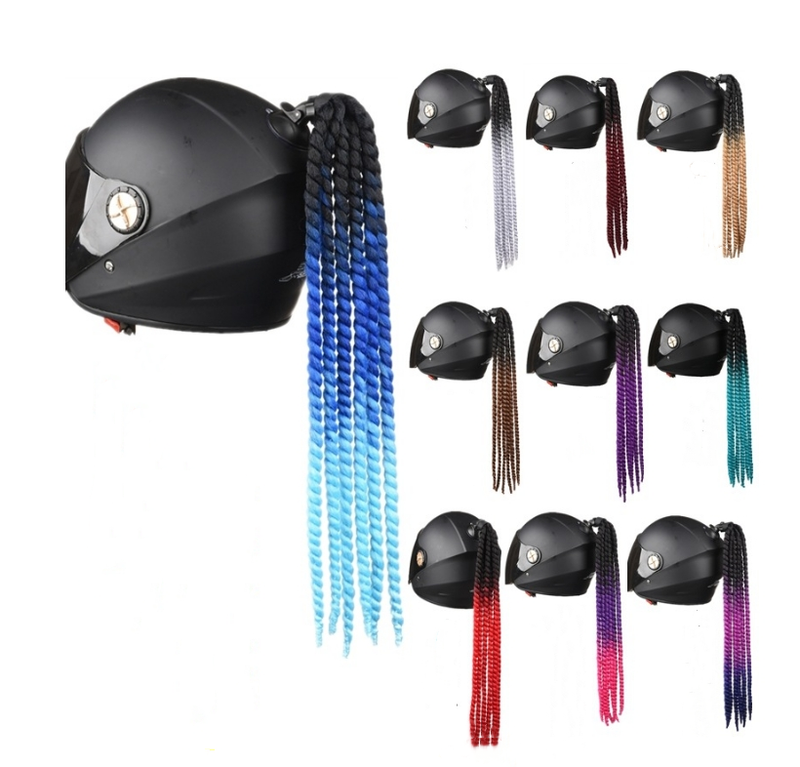 Motorcycle Braids Wig Handmade Decoration Punk