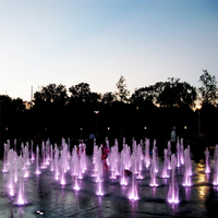 Fuente Seca Estilo Chino con Música y Luz, Fuente Seca Infantil, Fuente Musical Ecológica, Fuente de Agua Danzante
