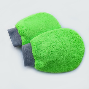 Guante de limpieza para coche, chenilla, de doble cara, grueso, absorbente de gran superficie, para lavado de vehículos - Product Image 2