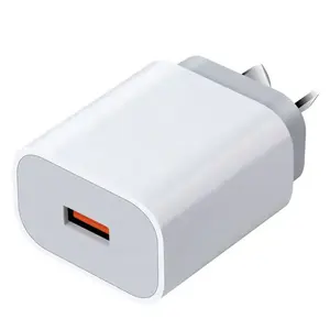 SAA 18W AU Plug QC3.0 caricabatterie rapido adattatore da viaggio Smart 5V 3A QC 3.0 USB ricarica rapida per iPhone Samsung HUAWEI Xiaomi