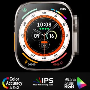 Оригинальные Смарт-часы T800 Ultra, мужские Смарт-часы 8 серии NFC с функцией всегда на дисплее, беспроводной зарядкой, датчиком температуры тела, Смарт-часы Iwo