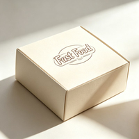 Boîte en carton pour frites avec compartiment à sauce, personnalisable, pour poulet frit, fast-food et hamburgers