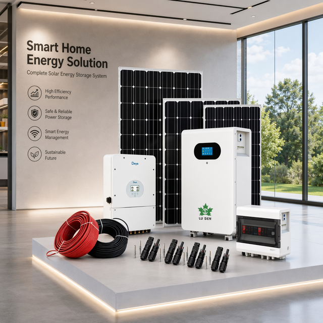 Complete Set Solar Energy System 1kw 10kw Lithium Batteries Storage Wind and Solar Hybrid Energy Systems