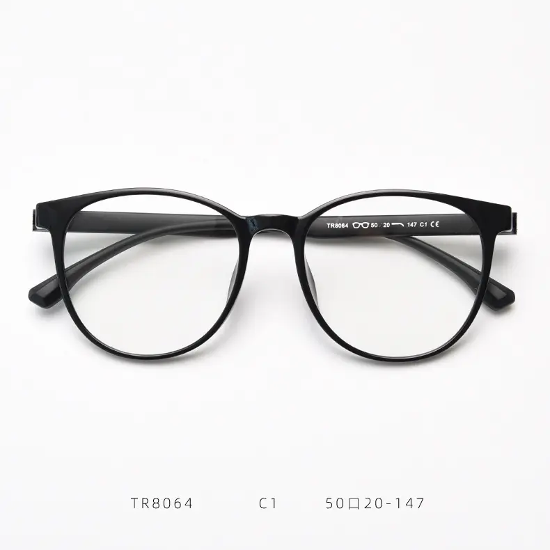 Montures de lunettes rondes TR90 de corée pour myopie Prescription hommes femmes plastique titane hypermétropie monture de lunettes optiques