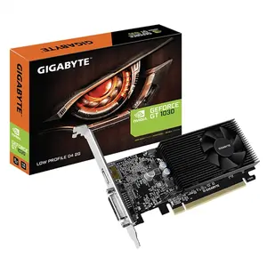 GIGABYTE GeForce GT 1030 Low Profile D4 2G Integrated with 2GB DDR4 64bit Memory Graphics Card (GV-N1030D4-2GL)