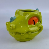 Mug à café en céramique en forme de dinosaure 3D de dessin animé créatif avec corde, boîte cadeau personnalisée pour les cadeaux