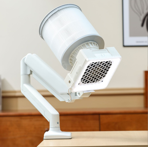 Colector de Polvo para Uñas con Soporte de Brazo para Escritorio, Luz LED, Purificador de Aire para Uñas, Colector de Polvo para Arte de Uñas - Product Image 1