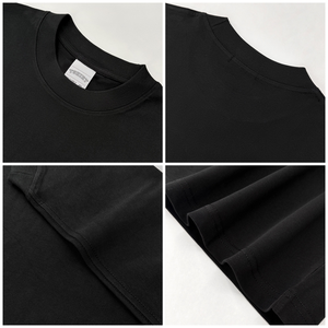 Camiseta Oversize de Algodón Grueso para Hombre, Personalizable, de Bajo Precio, con Hombros Caídos, Estilo Urbano, Color Liso, TKAN6614 - Product Image 3