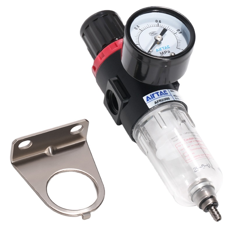 Unité Filtre Régulateur Pneumatique AFR-2000 - Port G1/4, Filtration 5µm, Jauge Pression