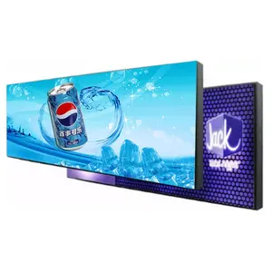 Double sided front service led advertising screen media player outdoor led display back to back install led video wall billboard