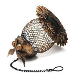 Treo vườn Kim loại trang trí Owl Shaped Bird Feeder sóc bằng chứng Hoang Dã Bird Feeder - Product Image 5