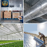 Feuille d'isolation moderne en aluminium renforcé avec tissu en fibre de verre, barrière radiante anti-UV et anti-déchirure pour sous-couche de toiture