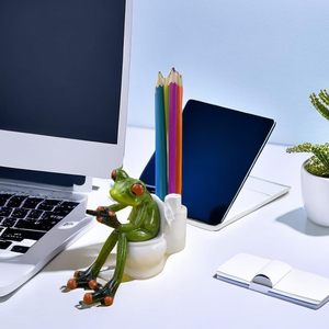 Ếch nhựa vui trong nhà vệ sinh tùy chỉnh phim hoạt hình động vật trang trí nhà - Product Image 5