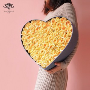 Caja de Flores Cuadrada Personalizada en Forma de Corazón para San Valentín, Cajas de Regalo de Papel Grandes para Propuesta de Matrimonio, Cita Sorpresa - Product Image 6