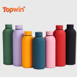 Outdoor Sports Stainless Steel 304 <b>Small</b> Mouth Water Bottle Insulated Bottle Shape Beverage <b>Container</b> for Hiking - Product Image 1