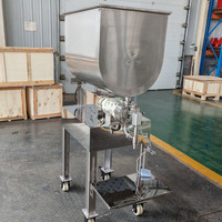 Machine de remplissage semi-automatique de pompe à lobes rotative d'acier inoxydable de rendement élevé direct d'usine avec la trémie d'agitation