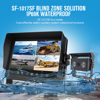 Moniteur AHD à écran quadruple de 10,1 pouces, étanche IP69K, moniteur 4 canaux, moniteur pour bateau, camion, bus, caravane