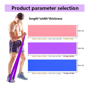 NQ SPORTS <span class=keywords><strong>Bandes</strong></span> de Résistance Plates en <span class=keywords><strong>Latex</strong></span> Haute Élasticité 1.2m 1.5m pour <span class=keywords><strong>Fitness</strong></span>, Exercice et Yoga - Product Image 2