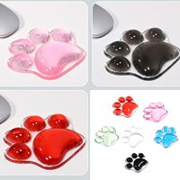 Repose-poignets ergonomique en forme de patte de chat, motif dessin animé mignon, avec coussinets en gel de silicone, tapis de souris doux pour le bureau, en stock