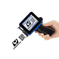 Printer Inkjet Mini Yaomatec 12.7mm untuk Tanggal, Nomor Batch, Kode QR, Kode Batang, Logo, Printer Portabel Genggam untuk Plastik