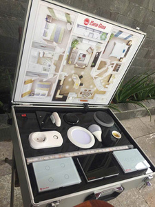 Heavy Duty Aluminum Plywood Case with <b>Rolling</b> Wheels and Custom Foam for Window Hardware Accessory Travel Presentation <b>Box</b> - Product Image 2