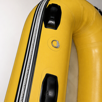 Radeau de rivière gonflable HRP400 4m 9 personnes PVC pour la pêche, le camping, le rafting, les sports nautiques, bateau robuste