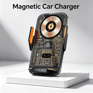 Productos Listos para Enviar, Accesorios para Automóviles, <span class=keywords><strong>Cargador</strong></span> Inalámbrico para Automóvil con Sensor Inteligente de Rotación y Carga Súper Rápida de 66 W para <span class=keywords><strong>iPhone</strong></span> 18 17 - Product Image 1