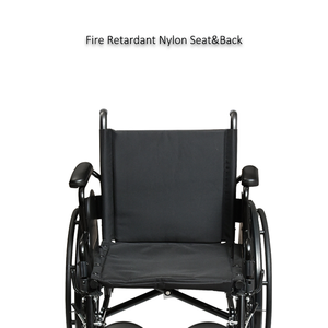 כיסא גלגלים עם צלחת רגל מתכווננת והגדרות גובה לבחירה - Product Image 3