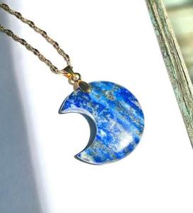 Colgante <span class=keywords><strong>de</strong></span> Piedra Curativa Personalizable con Mezcla <span class=keywords><strong>de</strong></span> Materiales Naturales, Estrella y Luna, Mini Joyería <span class=keywords><strong>de</strong></span> Cristal <span class=keywords><strong>de</strong></span> Reiki para Accesorios <span class=keywords><strong>de</strong></span> Moda - Product Image 3