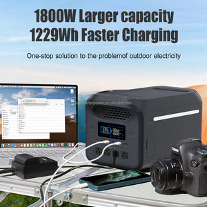 Estación de Energía Portátil de 1800W, Generador Solar LiFePO4 de 1200Wh, 3000 Ciclos, UPS, Múltiples Salidas, Carga Rápida - Product Image 2