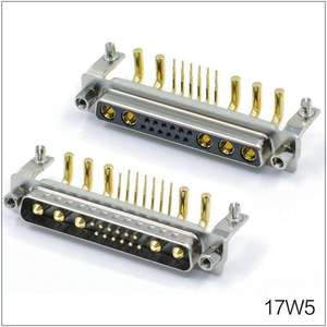 Connecteur mâle 17W5 de haute qualité pour PCB D-SUB 17W5, connecteur 17W5 haute puissance, type DIP 17W5 R/A, connecteur 17W5 - Product Image 3