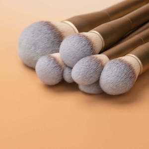 Ensemble de 13 pinceaux de maquillage de luxe, poils synthétiques vegan, écologiques, longue durée, pour fond de teint, fard à paupières, pinceaux cosmétiques - Product Image 2