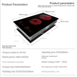 Table de cuisson à induction Offres Spéciales cuisinière électrique 1800W marché américain ETL certificat plaque de cuisson intégrée cuisinière à 2 brûleurs - Product Image 5